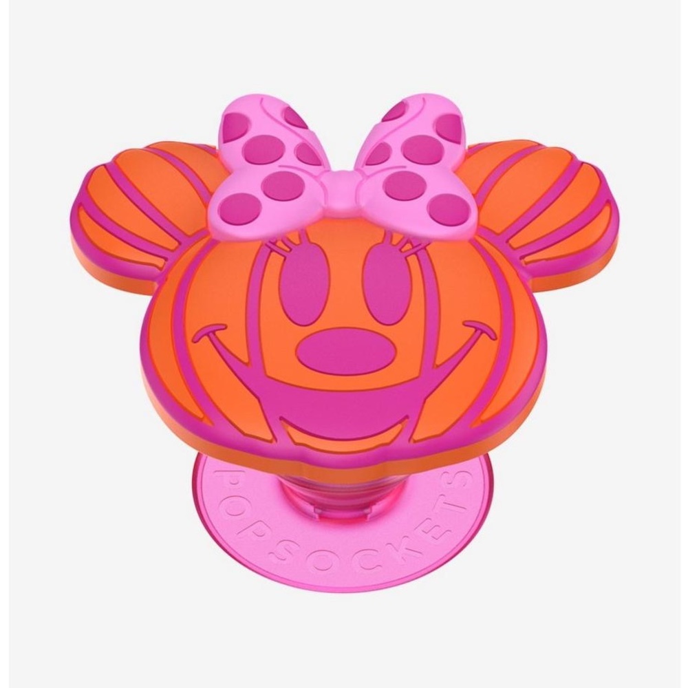 Disney Figural Pumpkin Minnie Mouse Glow-in-the-Dark PopSocket PopGrip-NWT